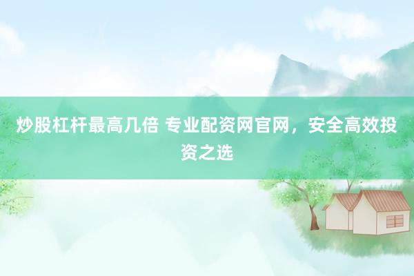 炒股杠杆最高几倍 专业配资网官网，安全高效投资之选