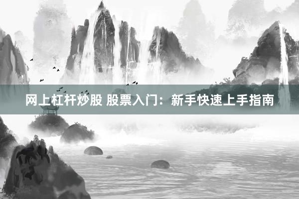网上杠杆炒股 股票入门：新手快速上手指南