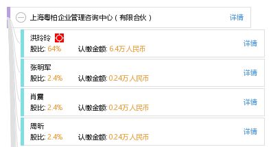 上海粤柏企业管理咨询中心 有限合伙